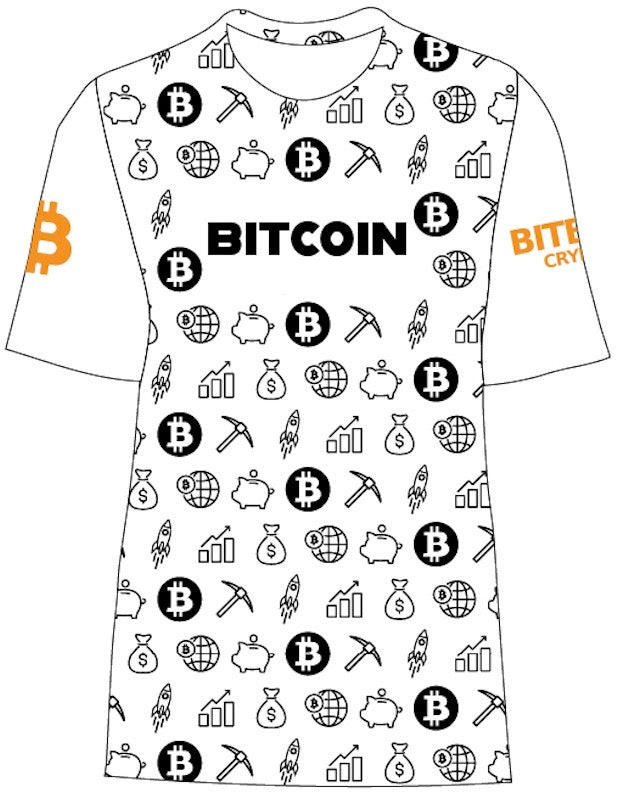 Bitcoin Jersey - Black on White