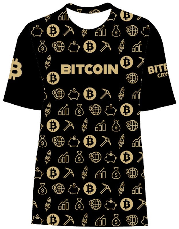 Bitcoin Jersey - Gold on Black