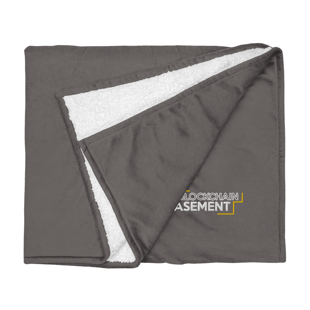 Blockchain Basement Premium Sherpa Blanket
